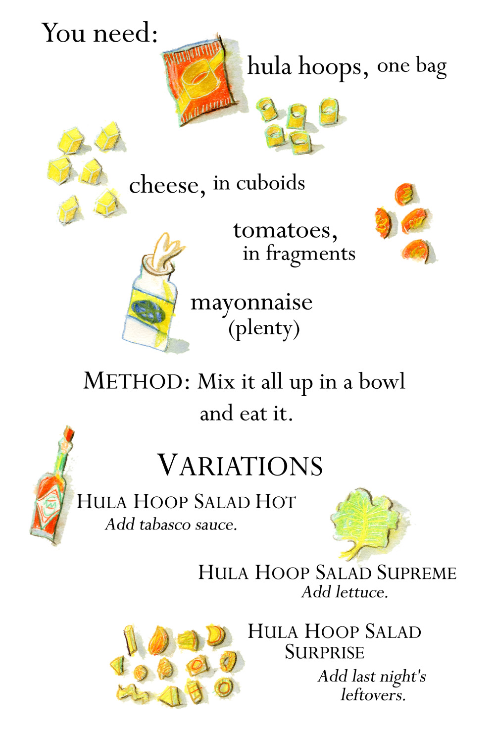 hula hoop salad