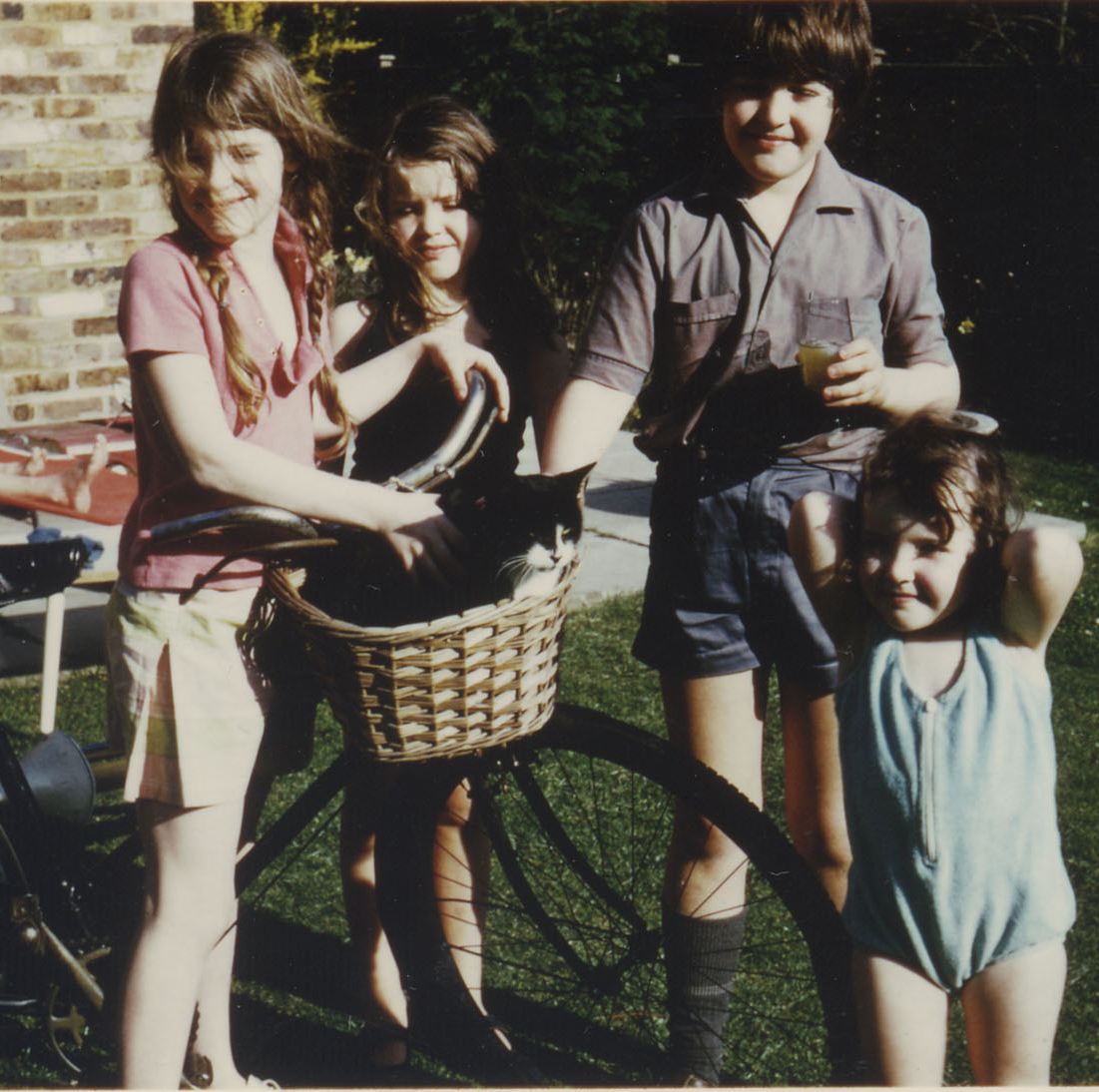 Here is my cat C1973. In a basket. I’m the one holding the bicycle